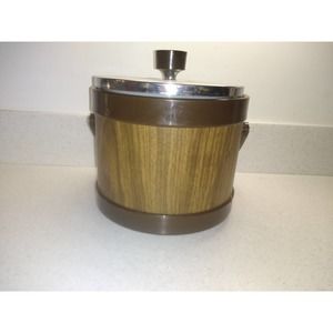 Atapco retro wood paneled ice bucket